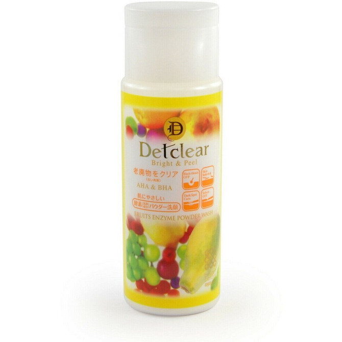 Meishoku пилинг-пудра для лица Detclear Fruits Enzyme Powder Wash с AHA и BHA, 5 мл, 75 г  - изображение 1