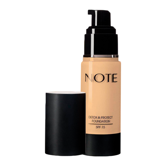 Note Тональный крем Detox & Protect Foundation, SPF 15, 35 мл, оттенок: 100 cashmere beige 