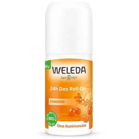 Weleda Дезодорант Sanddorn 24 часа, ролик, 50 мл, 90 г, 1 шт. 