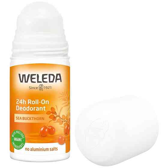 Weleda Дезодорант Sanddorn 24 часа, ролик, 50 мл, 90 г, 1 шт. 
