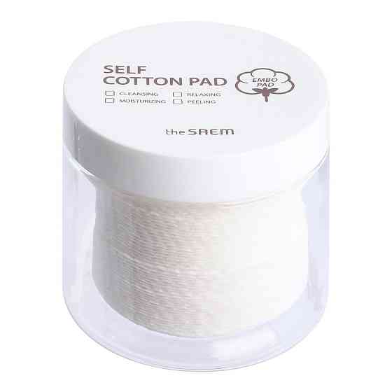 Ватные диски The Saem Self Cotton Pad, белый, 50 шт., банка 