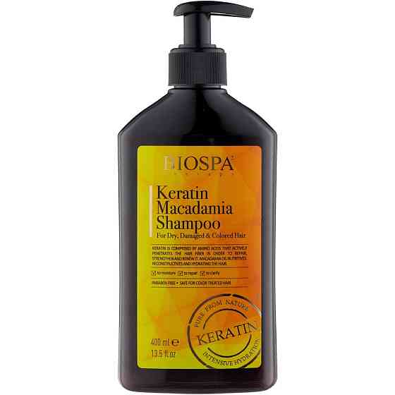 Sea of Spa шампунь Bio Spa с кератином и маслом макадамии, 400 мл 