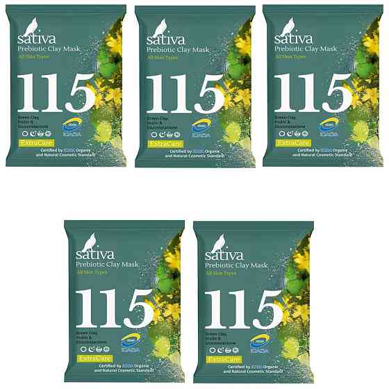Sativa № 115 маска минеральная с пребиотиком, 15 г 