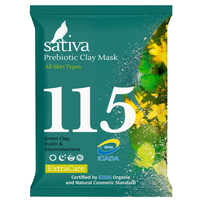 Sativa № 115 маска минеральная с пребиотиком, 15 г  - изображение 1