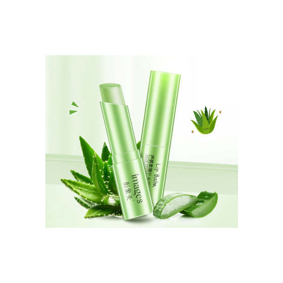 Бальзам для губ гигиеническая помада С ЭКСТРАКТОМ ALOE VERA Images Strawberry Soft Change Color Lip  