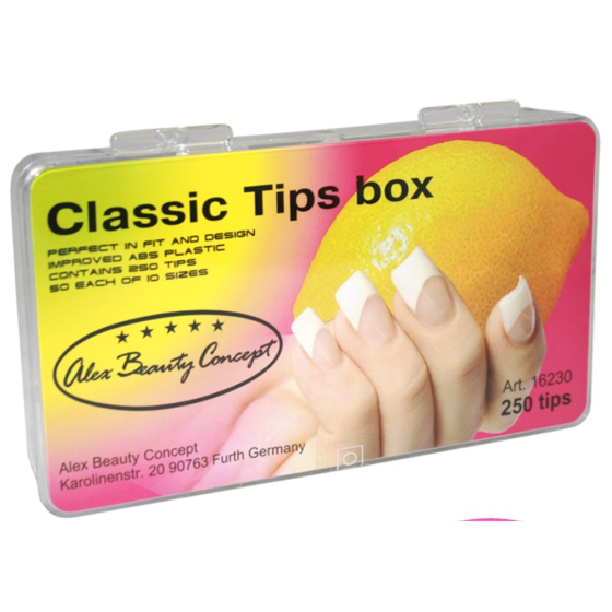 Alex Beauty Concept Типсы French Master Tips Box, 250 шт 