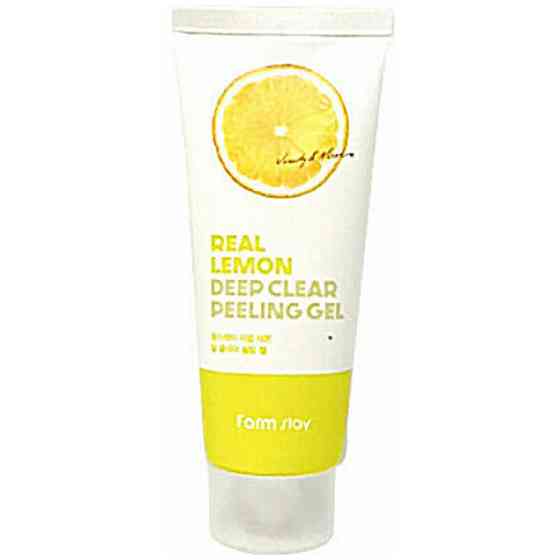 Пилинг-скатка для лица с лимоном FarmStay Real Lemon Deep Clear Peeling Gel, 100ml 