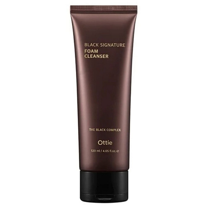 Ottie Очищающая пенка с муцином улитки Black Signature Foam Cleanser 120 мл.  - изображение 1