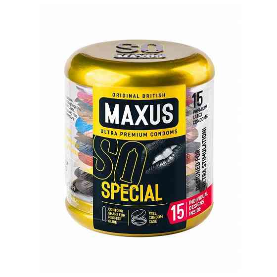 Презервативы с точками и рёбрами MAXUS Special - 15 шт. 