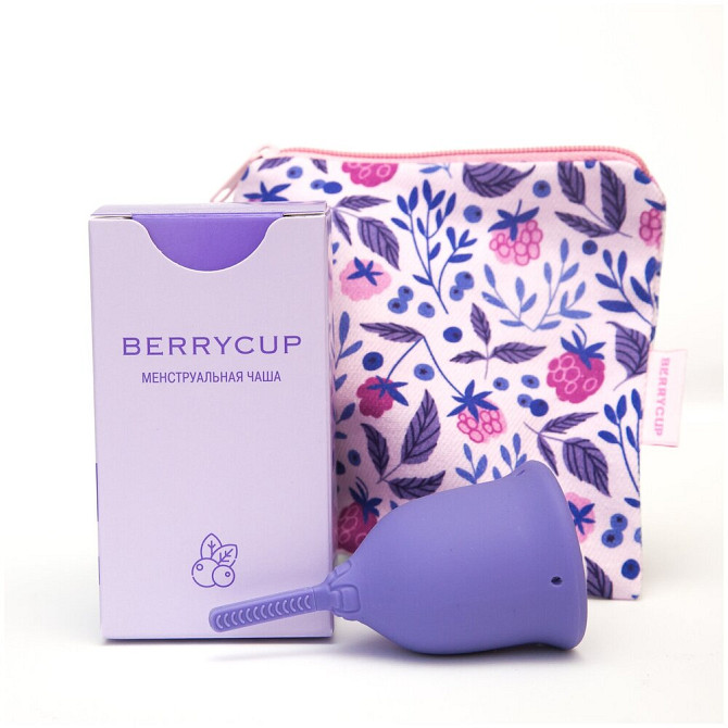 Менструальная чаша BerryCUP, размер 2, цвет малина  - изображение 1