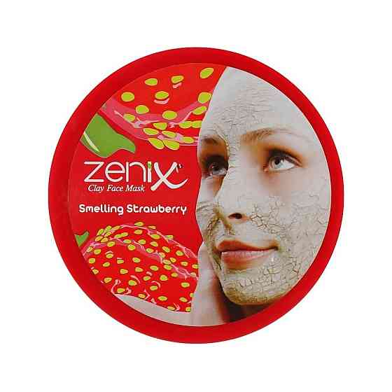 Очищающая глиняная маска для лица с ароматом клубники Zenix Clay Face Mask Strawberry 