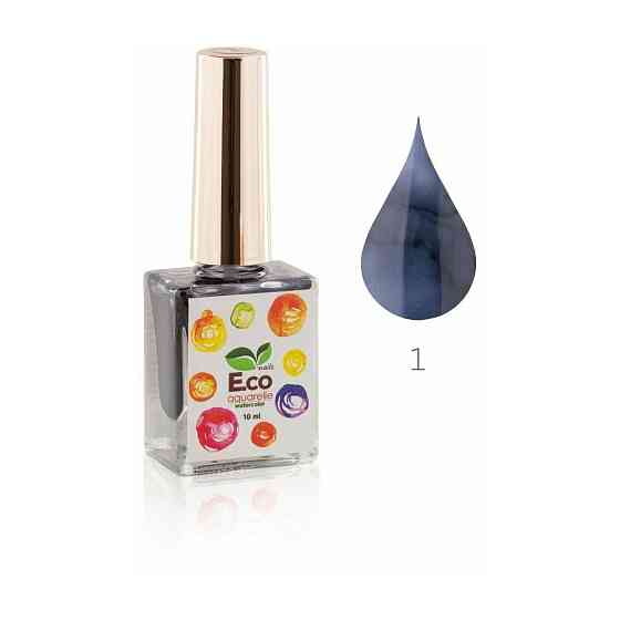 E.co nails краска для акварельного дизайна Nails Water Color, 4 мл 