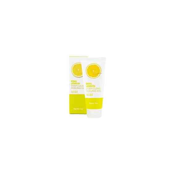 FarmStay Отшелушивающий гель с экстрактом лимона Real Lemon Deep Clear Peeling Gel 