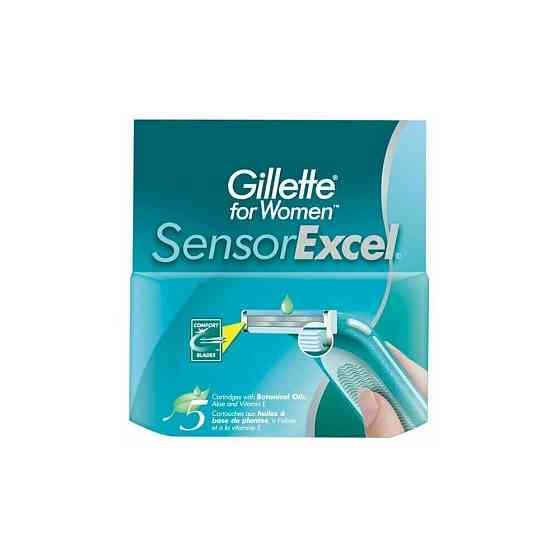 Сменные кассеты Gillette for Women Sensor Excel, 2 лезвия, 5 шт. 