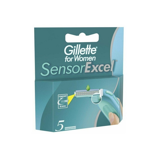 Сменные кассеты Gillette for Women Sensor Excel, 2 лезвия, 5 шт.  - изображение 1