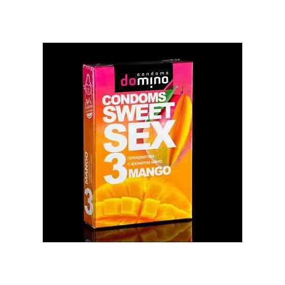 Презервативы Domino sweet sex mango,3 шт. 