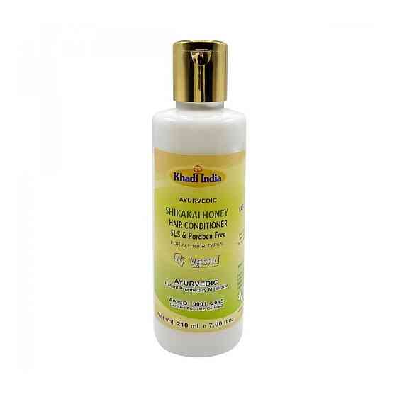 Аюрведический кондиционер для всех типов волос "Шикакай и Мед" (hair conditioner) Khadi India | Кади 
