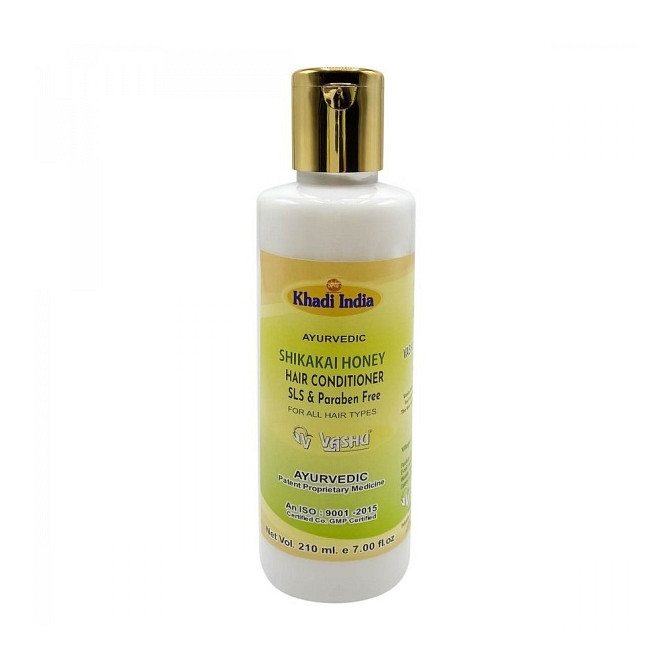 Аюрведический кондиционер для всех типов волос "Шикакай и Мед" (hair conditioner) Khadi India | Кади  - изображение 1
