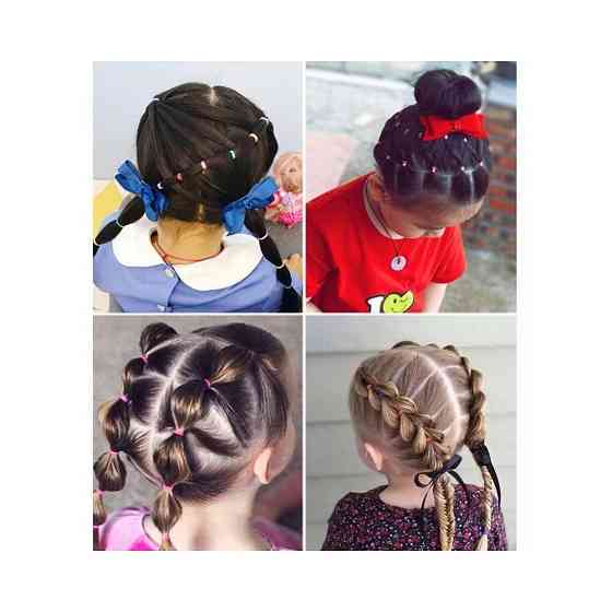 Силиконовые резинки для детских волос GI&A HAIR, Н2, набор 250шт. 