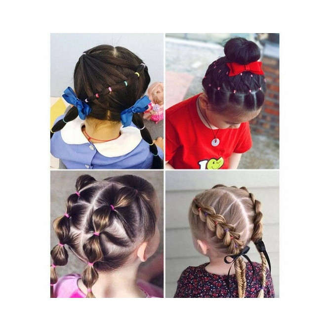 Силиконовые резинки для детских волос GI&A HAIR, Н2, набор 250шт.  - изображение 3