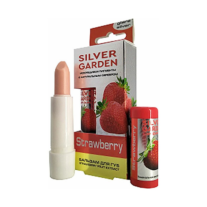 Бальзам для губ Silver Garden Клубника с пчелиным воском, маслами и экстрактами 3,5 г  - изображение 2