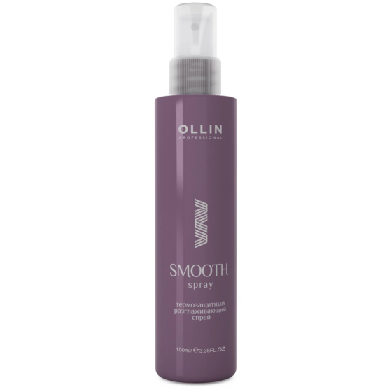 OLLIN Professional Термозащитный разглаживающий спрей Smooth Hair Spray, 172 г, 150 мл 