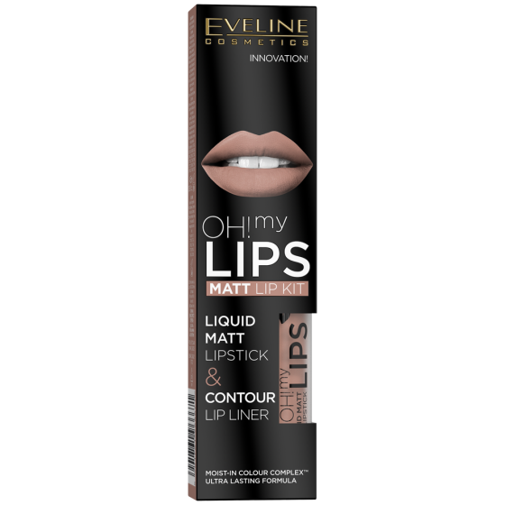 Eveline Cosmetics набор для макияжа губ Oh! My Lips, оттенок 08 Lovely Rose 