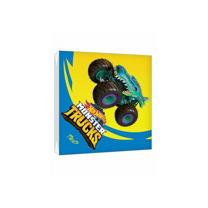 Салфетки PRIORITY Hot Wheels Monster Trucks, 12 листов, 1 пачка  - изображение 1