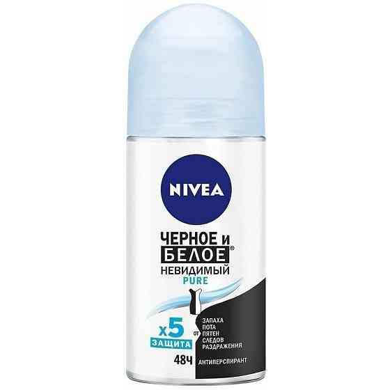 Дезодорант антиперспирант шариковый Nivea Men "Черное и Белое" Невидимый Fresh против следов на одеж 