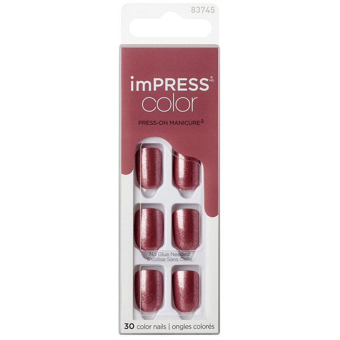 Kiss Твердый лак Импресс Маникюр Однотонный "Белый пион", длина короткая Impress Manicure Color KIMC  - изображение 3