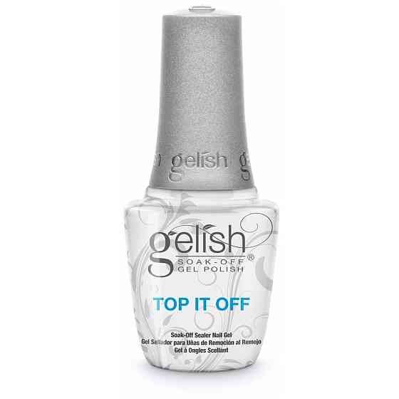 GELISH Верхнее покрытие Top It Off, бесцветный, 15 мл, 100 г 