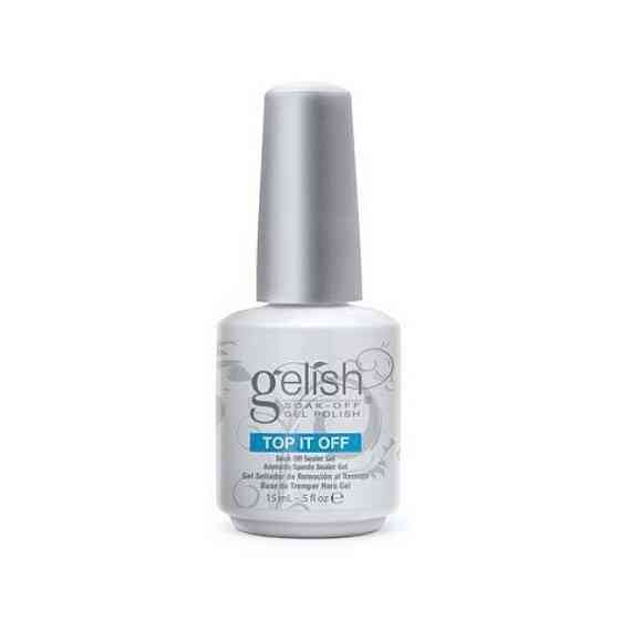 GELISH Верхнее покрытие Top It Off, бесцветный, 15 мл, 100 г 