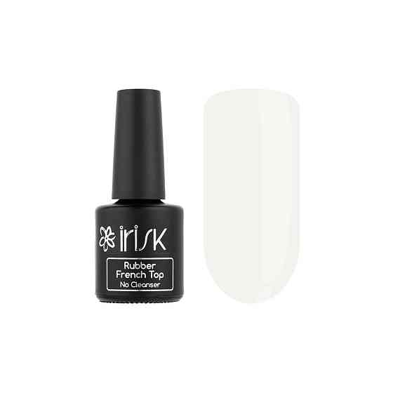 Irisk Professional Верхнее покрытие Rubber French Top No Cleanser, 23 black silver, 10 мл 