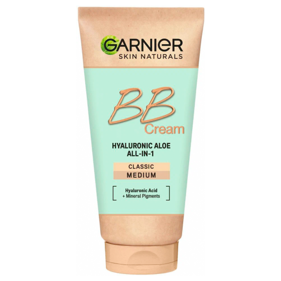 Garnier BB-крем Гиалуроновый алоэ-уход 5-в-1 для нормальной кожи, светло-бежевый, 50 мл / 