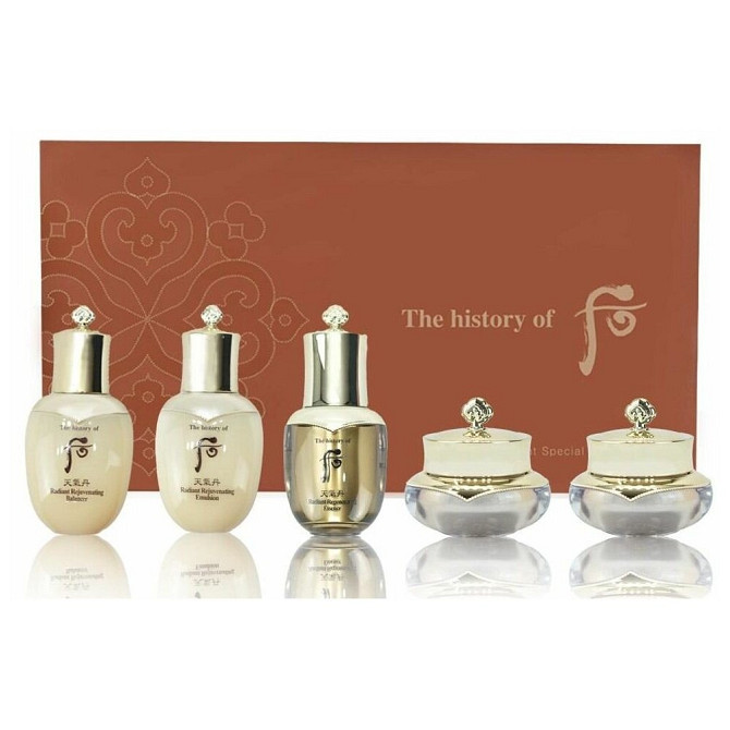 Набор миниатюр The History of Whoo Cheongidan Radiant Regenerating 5pcs Gift Set для упругости (тоне  - изображение 1