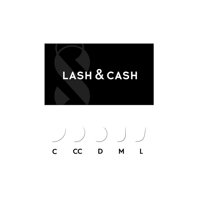 "LASH&CASH" , микс (7-13) , 28 линий (Черные, D, 0.07, (7-13))  - изображение 2