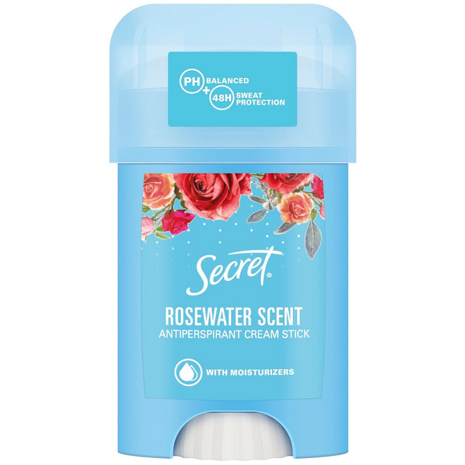 Secret Антиперспирант Rosewater, крем-стик, 40 мл, 50 г, 1 шт.  - изображение 1