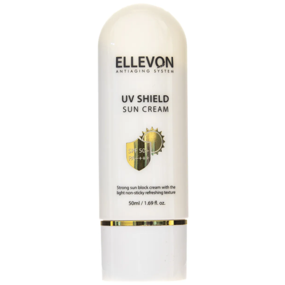 Солнцезащитный крем Ellevon Uv Shield Sun Cream SPF50+ PA++++, 50 мл 