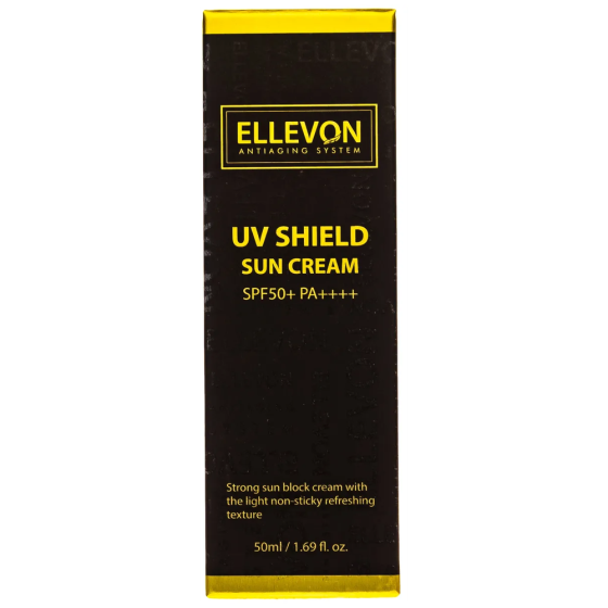 Солнцезащитный крем Ellevon Uv Shield Sun Cream SPF50+ PA++++, 50 мл 