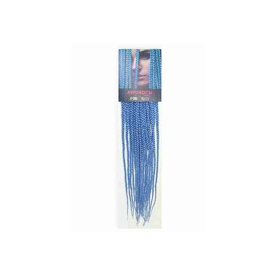 SIM-BRAIDS Афрокосы, 60 см, 18 прядей (CE), цвет голубой(l-blue) 