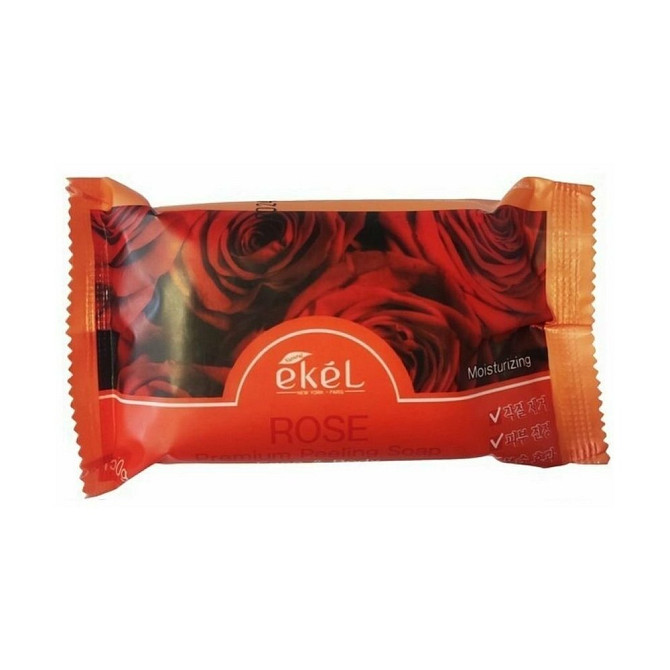 Ekel Мыло косметическое с экстрактом розы / Peeling Soap Rose, 150 г  - изображение 1