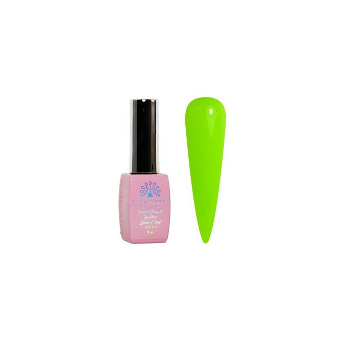 Global Fashion Базовое покрытие French Rubber Base Coat неоновое, 05, 8 мл, 50 г  - изображение 3