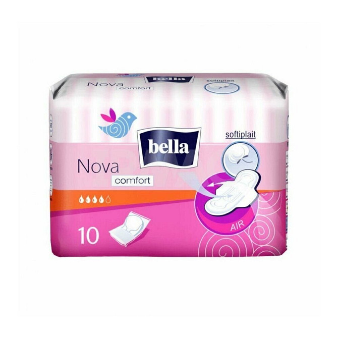 Прокладка BELLA NOVA Comfort 10шт softiplait с крылышками  - изображение 1