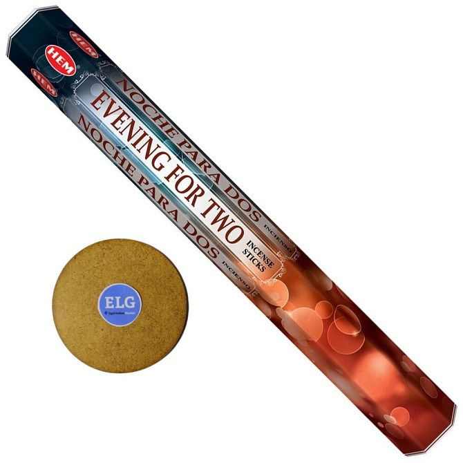 Благовония Вечер для двоих - EVENING for TWO + подставка ELG  - изображение 1