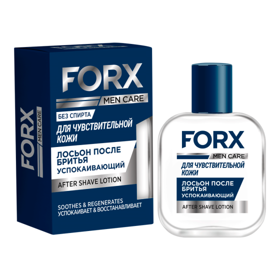 Лосьон после бритья Sensitive Skin FORX MEN CARE, 8 г, 100 мл 