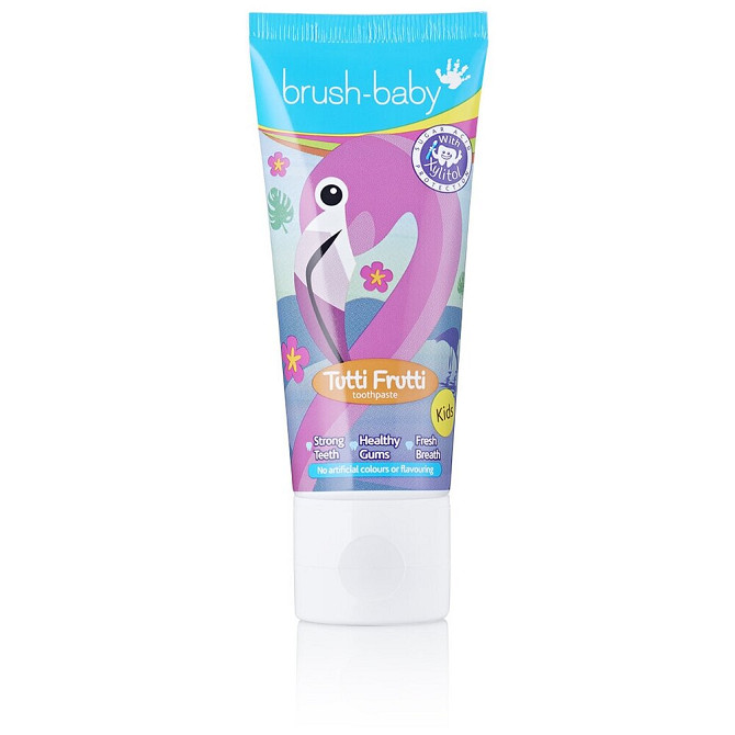 Brush-Baby TuttiFrutti зубная паста, фламинго, 3+ лет  - изображение 2