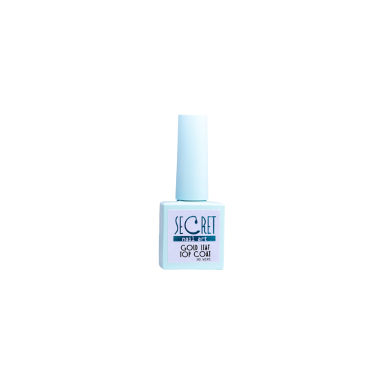 Secret Верхнее покрытие Leaf Top coat No Wipe, TC004 золото, 10 мл 