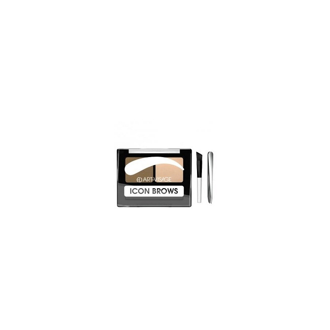 ART-VISAGE тени для бровей Icon Brows, 101 шатен  - изображение 2