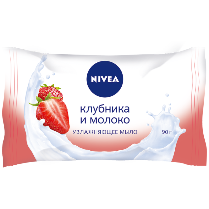 Nivea Увлажняющее мыло NIVEA "Клубника и молоко", 90 гр., 90 г  - изображение 2