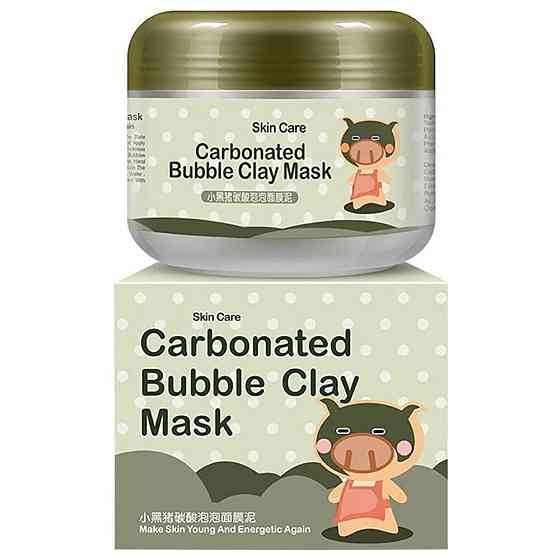 BioAqua Carbonated Bubble Clay Mask очищающая маска на основе глины, 100 г, 100 мл 